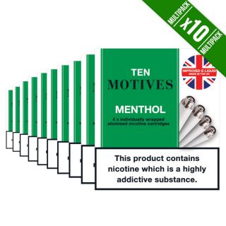 10 Motives Menthol Refills Pack of 10.